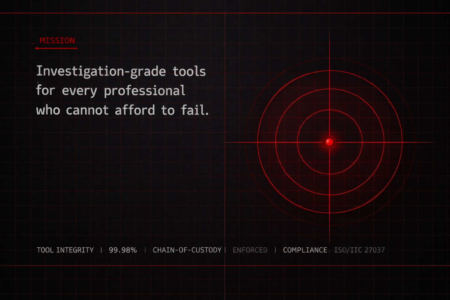 CRIMATON mission — empowering investigators with purpose-built tools